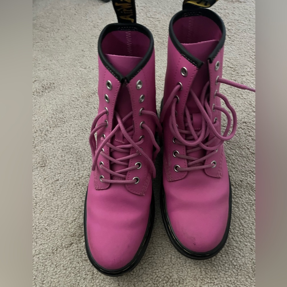 Bright Pink Size 8 Doc Marten Boots
